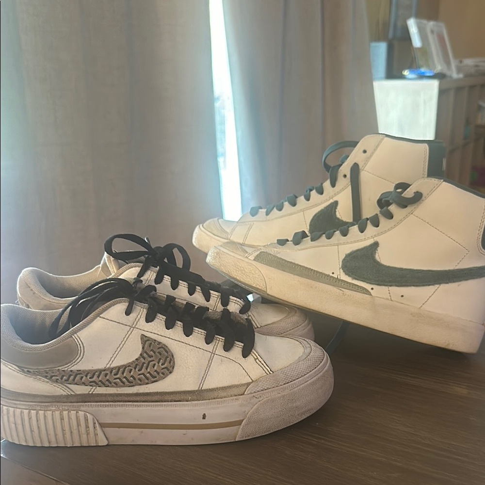 Nike legacy lift united in vision and Nike blazer green vintage 77 shoes bundle